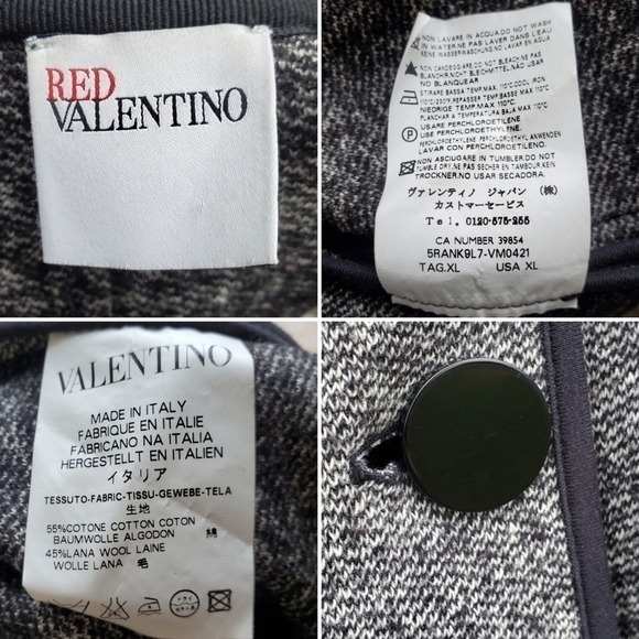 Red Valentino Mod Marled Heathered Gray Tweed Wool Blend Longline Peacoat Trench - Picture 5 of 6
